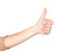 Hand of a woman with Ok signal Hand of a woman with Ok signal