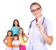 Photo: Doctor and family with children Doctor and family with children