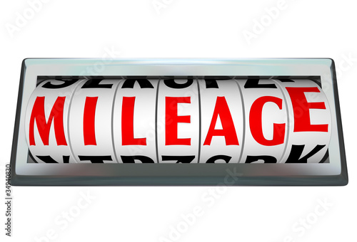 Photo: Mileage Word in Odomoter Dial Bar Tracks Fuel Efficiency Mileage Word in Odomoter Dial Bar Tracks Fuel Efficiency