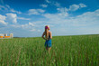 woman on green grass