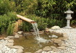fontaine en bambous sur bassin aquatique de jardin fontaine en bambous sur bassin aquatique de jardin