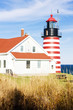 West Quoddy Head Lighthouse, Maine, USA