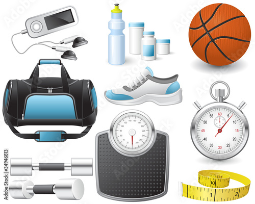 Vector: Fitness icons Fitness icons