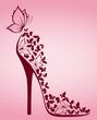 High heel from beautiful butterflies High heel from beautiful butterflies