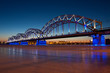 Railway bridge at night Railway bridge at night