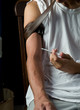 young teen boy shooting heroin