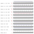 Dispensing dimension rulers in millimeters. Vector.