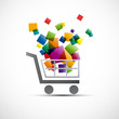 Logo discount. Shopping cart # Vector