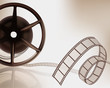 Film reel. Vector illustration.