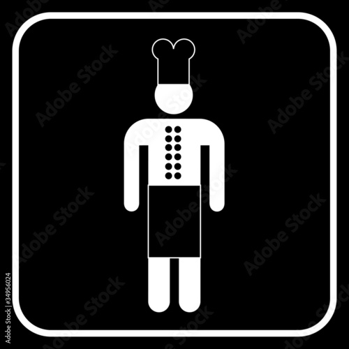 Vector: chef symbol, vector chef symbol, vector
