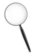 Photo en ligne au meilleur prix Close-up view of magnifier isolated on white background
