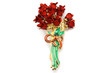 Flowers brooch