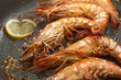Prawns in a pan