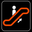 escalator Information signal, vector