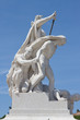 marble statue at The Victor Emmanuel Monument, memorial in Rome,