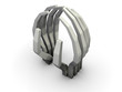 abstract hands sculpture