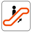 escalator Information signal, vector