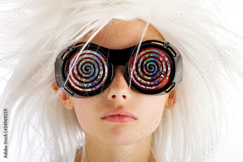 Photo: Crazy Glasses on a weird looking kid Crazy Glasses on a weird looking kid