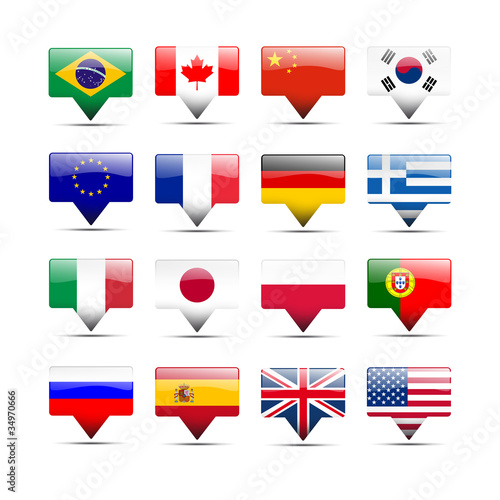 Illustration: Flags icons that speak Flags icons that speak