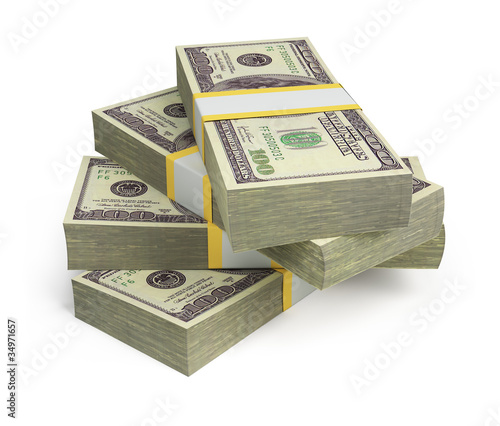 Illustration: wads of dollars wads of dollars