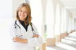 Smiling female doctor