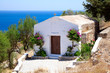 White small chapel in Lindos.Rhodes island, Greece White small chapel in Lindos.Rhodes island, Greece