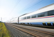Photo: High-speed train. High-speed train.