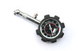 tyre pressure gage on white floor