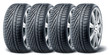 Set of winter tires with alurim on white background