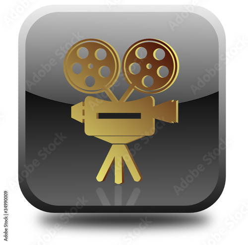 Vector: Cinema glossy icon Cinema glossy icon