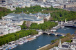 The Grand Palais - aerial view from Eiffel Tower, Paris, France The Grand Palais - aerial view from Eiffel Tower, Paris, France