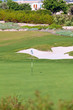 Golf course with sand bunker, Paphos, Cyprus