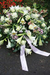 White Sympathy Flowers Near A ...