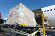 Photo: Loading freigth in airplane Loading freigth in airplane