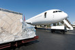 Photo: Loading freigth in airplane Loading freigth in airplane