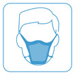 Vector: hospital mask-safety equipment symbol, vector hospital mask-safety equipment symbol, vector