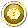 Money box dollar icon Money box dollar icon