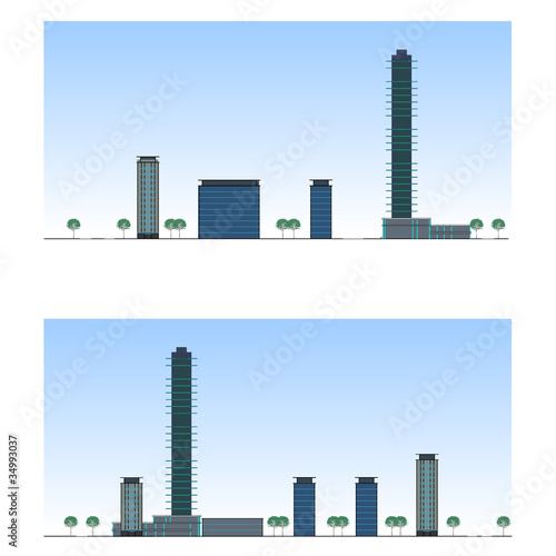 Vector: City. Urban section, vector City. Urban section, vector