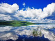 Russian, Primorye, beautiful sunny lake Russian, Primorye, beautiful sunny lake