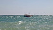 Video: Motor boat on sea waves Motor boat on sea waves
