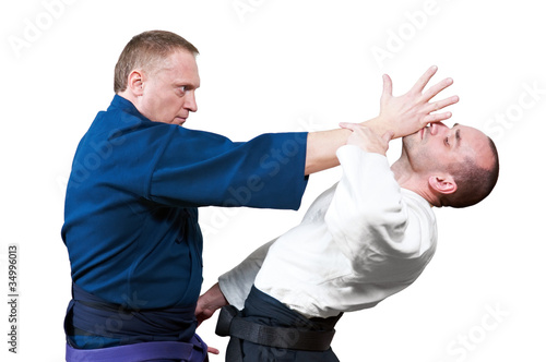 Photo: Sparring of two jujitsu fighters Sparring of two jujitsu fighters