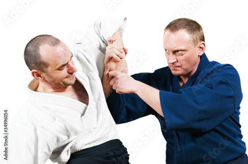 Photo: Sparring of two jujitsu fighters Sparring of two jujitsu fighters