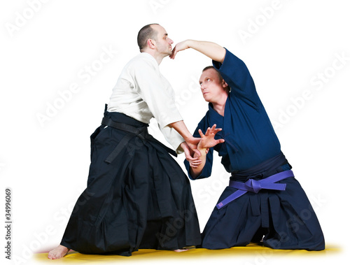 Photo: Sparring of two jujitsu fighters Sparring of two jujitsu fighters