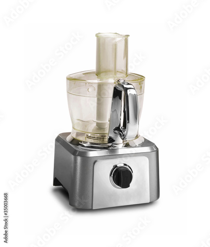 Photo: Food processor isolated on a white background Food processor isolated on a white background