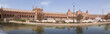Panoramic view of Plaza de Espana in Seville