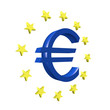 Eurozeichen mit Sterne