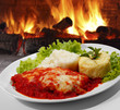 Bife à parmegiana