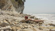Girl lying on the beach. Girl lying on the beach.