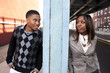 Post between African couple