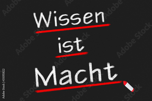 Illustration: Wissen ist Macht #110831-001 Wissen ist Macht #110831-001